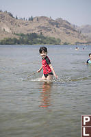 Claira Playing In The Water