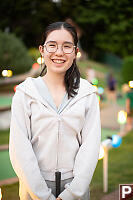 Nara Headshot On Mini Golf Course