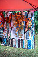 Quilt Hanging At Farmers Market