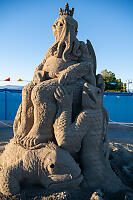 Sand Sculpture With Crown