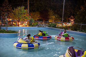 Water Sprays In Evening