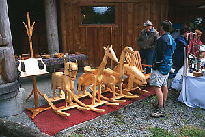 Carved Wood Rocking Horses