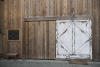 Destressed White Barn Door