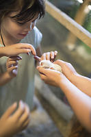 Claira With Baby Rabbit