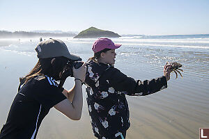 Claira Found Large Crab