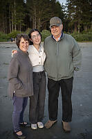 Nara With Grandparents At Sunset