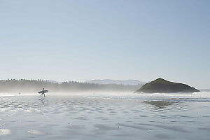 Surfer Walking To Ocean