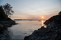 Sunset In Intertidal Zone
