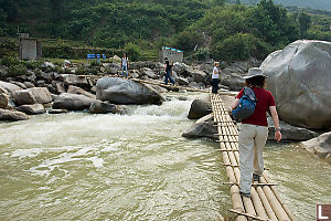 Walking To Local Warm Spring