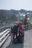 Family In Front Of Glacier